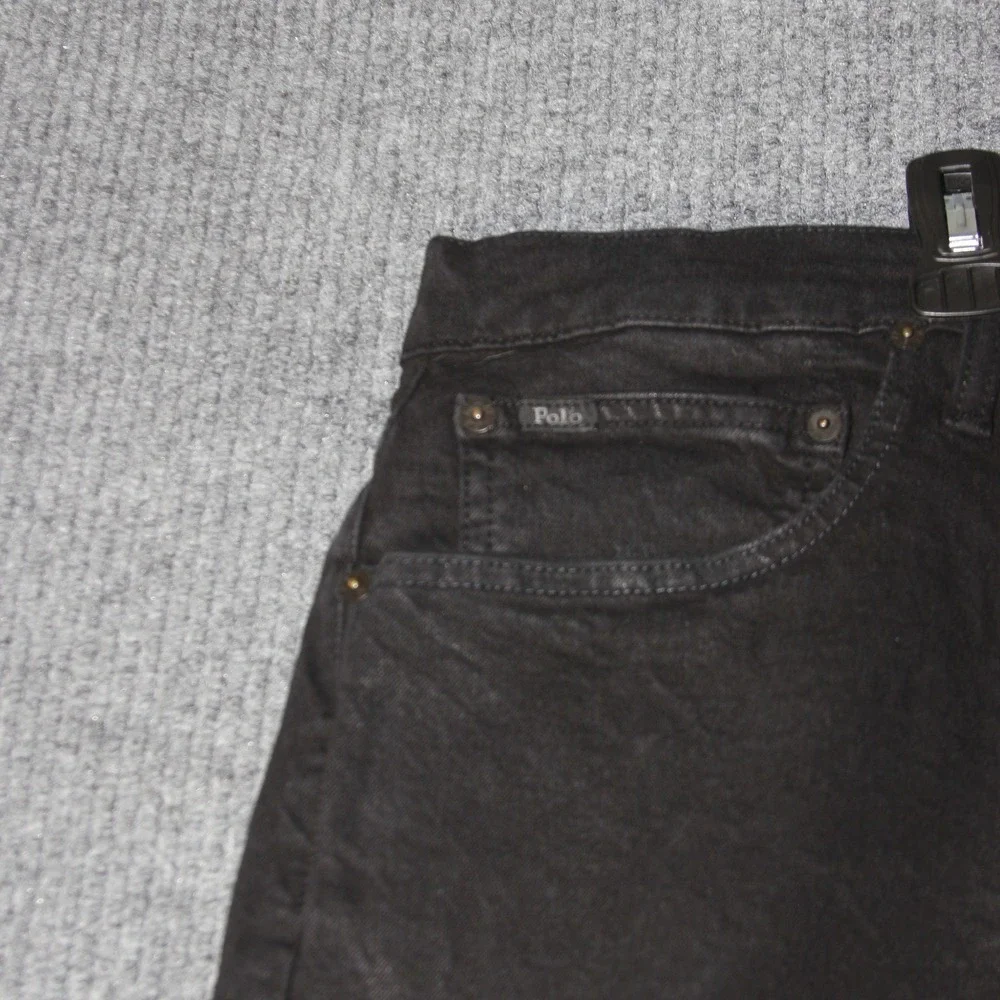 Polo Ralph Lauren Shorts Mens‎ 46 Black Cotton Blend Stretch Chino Casual Luxury